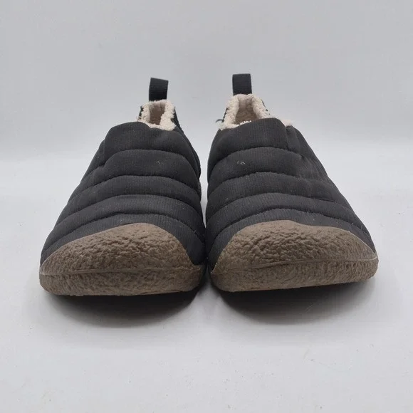 KEEN.CUSH Slippers Shoes Mens Size 10 Black Quilted Faux Fur Slip-On Lined - Picture 5 of 10